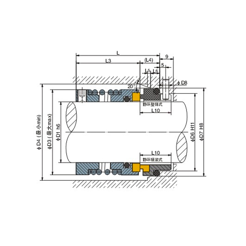 Industrial Pump Single Spring Mechanical Seal with O-ring