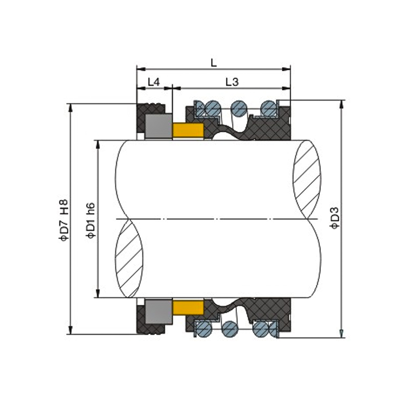 Elastomer Bellow Rotary Shaft Pump Mechanical Seal