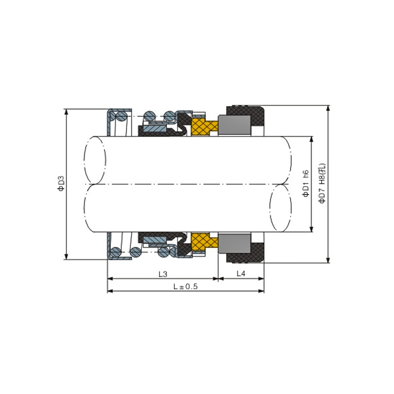 Pump Coil Spring Rubber Bellows Mechanical Shaft Seal