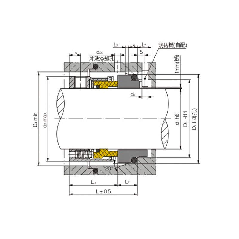 Unbalanced Replacement O-Ring Pump Mechanical Seal