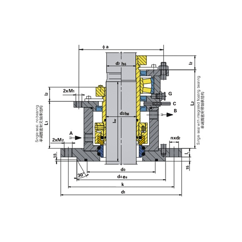 Agitator Top Entry Mixer Cartridge Mechanical Seal