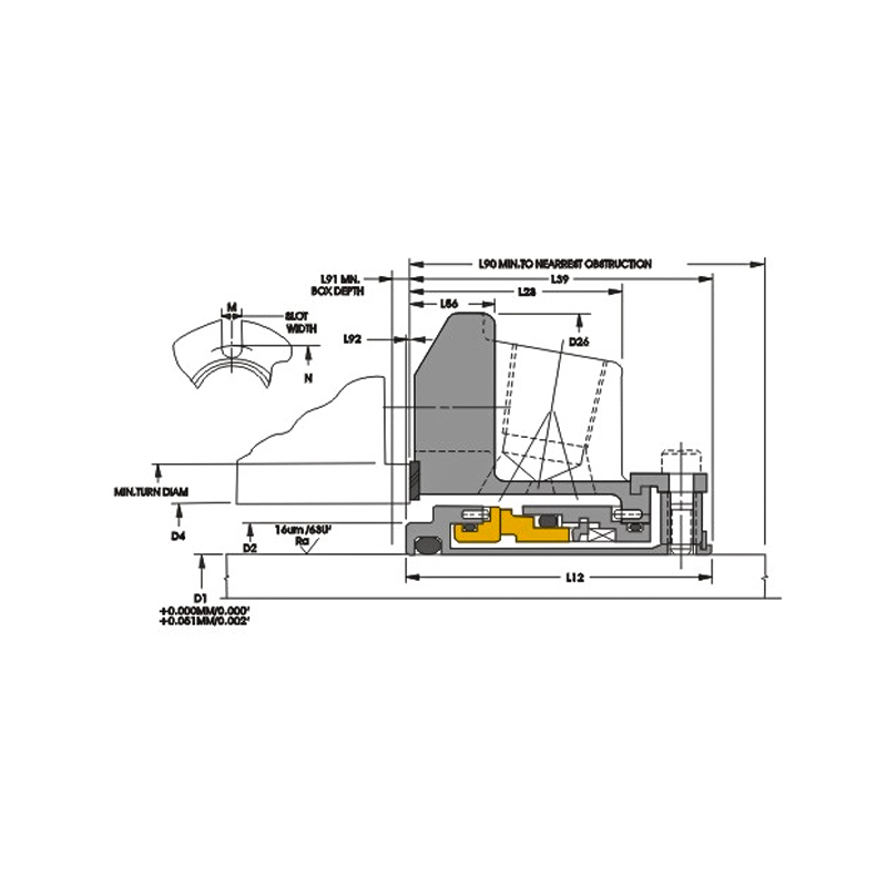 Single Cartridge Pump Balanced Mechanical Seal